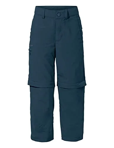 VAUDE DETECTIVE ANTIMOS Zipphose Kinder - Leichte Wanderhose mit abzippbaren Beinen, ideal für aktive Kinder; verstellbarer Bund und praktische Taschen für unterwegs.