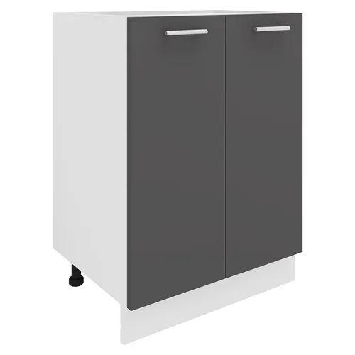 VCM Unterschrank Esilo (Küchenschrank, Weiß/Anthrazit, 2 Türen 60)