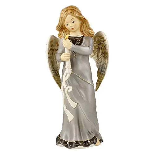 Schutzengel Figur Gloria Im Schatten – Weihnachten - Gartenfigur mit viel Liebe zum Detail gestaltet, perfekt als Geschenk und inklusive Geschenkverpackung