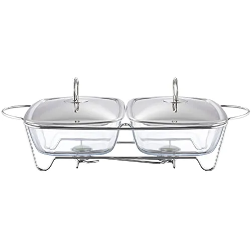 AMBITION Speisewärmer mit Glaseinsatz 2 x 2,5L