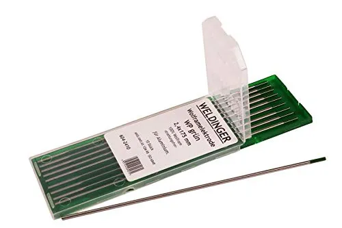 WIG-Wolframelektrode WP-grün 2,4x175 mm 10 Stück von WELDINGER