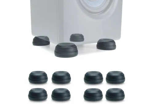 keepdrum Lautsprecherständer SSA300 - 8 Stück Schwingungsdämpfer für Boxen - Lautsprecher-Standfüße, 8 Stück, entkoppeln Lautsprecher optimal vom Untergrund für ein verbessertes Klangbild. Ideal für Hifi- und Monitor-Boxen im Studio oder Freizeit.