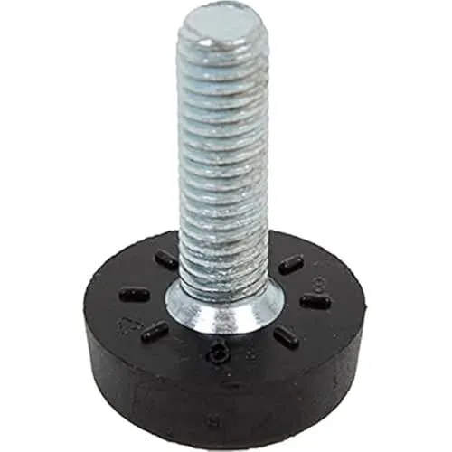 Alberts 426880 Stellschraube für Gewindestopfen | für die Höhenverstellung von Rundrohren | Kunststoff, mit Stahlgewinde | Gewindelänge 30 mm | 4er Set