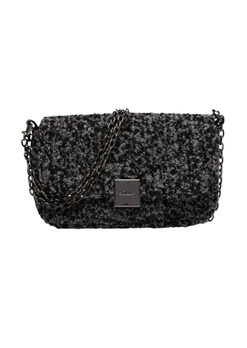 s.Oliver Umhängetasche Clutch in Glitzer-Optik - Stylische s.Oliver Umhängetasche in Glitzer-Felloptik, ideal für Stadtbummel oder abendliche Anlässe. Mit verstellbarem Kettenriemen für vielseitige Tragemöglichkeiten.