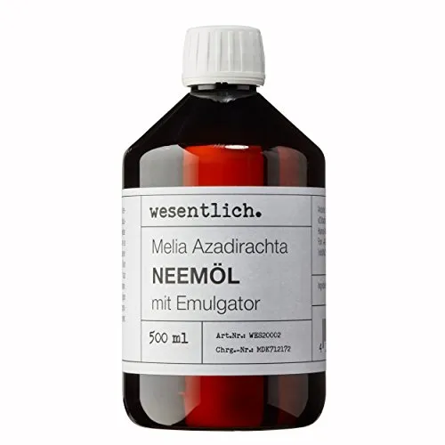 wesentlich. Neemöl mit Emulgator 500ml von wesentlich.