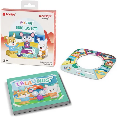 tonies Hörspiel-CD Lalalinos: Finde das Foto - Spannendes Tonieplay Game - Kinder-Musikboxen: Erlebe eine aufregende Schatzsuche in Bumbaloo! Entdecke verborgene Schätze und schalte spannende Geschichten frei, ideal für Kinder ab 3 Jahren.