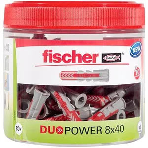 fischer DuoPower 8x40 Dose 2K 535982 Universaldübel Ø 8 mm x 40 mm, 80 St.