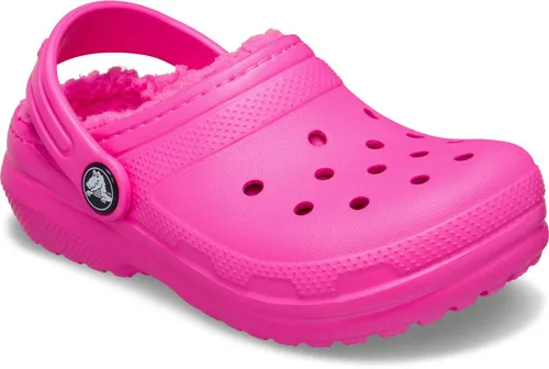 Crocs Classic Lined Clog Clog Kindergartenschuh, Hausschuh mit kuscheligem Futter