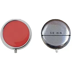 Pillendose unifarben Rot