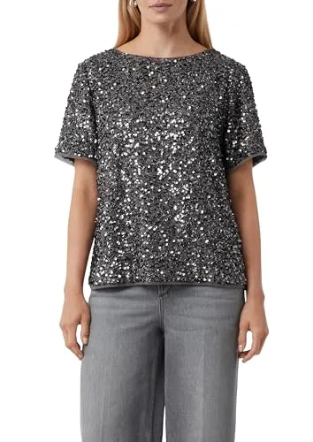 Comma Blusenshirt mit Pailletten