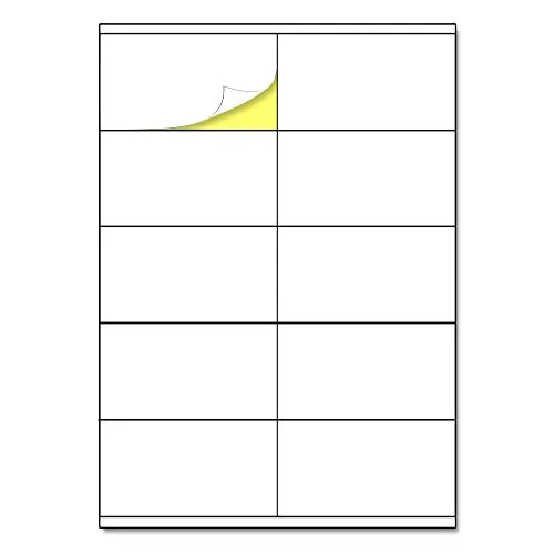 Stück/Blatt, 25 Blatt, Etiketten Selbstklebend Bedruckbar Aufkleber A4 - 105 x 57 mm 10