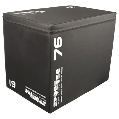 Sport-Tec Sprungtrainer 3-in-1 Soft Plyo Box, 76x61x51 cm