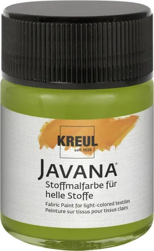 Produktbild Kreul Javana Stoffmalfarbe für helle Stoffe olivgrün 50 ml  Textilfarben