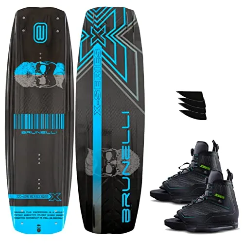 BRUNELLI Carbon Wakeboard Set 138 cm mit Jobe Maze Bindung - Hochwertiges Allround-Wakeboard für Einsteiger und Fortgeschrittene, bietet optimale Performance und Stabilität. Inklusive komfortabler Jobe Maze Bindung für besten Halt und Kontrolle.