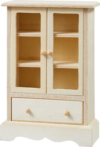 Miniatur Vitrine, 7,8 x 3,2 x 11,6 cm, Natur
