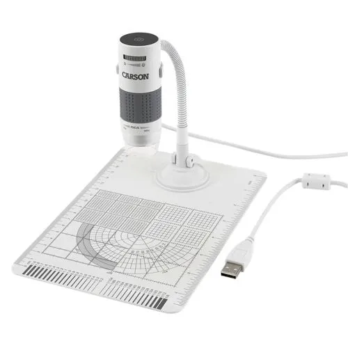 Carson eFlex Digital Mikroskop - Digital Mikroskop mit 75x/300x Vergrößerung, ideal für präzise Objekterfassung und Bilddarstellung direkt auf dem Computerbildschirm.
