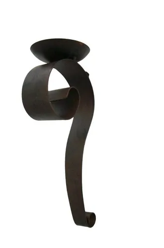 Deko-Impression Wandkerzenhalter Stilvoller, geschwungener Wandkerzenhalter, Eisen massiv, Landhaus (1 St)
