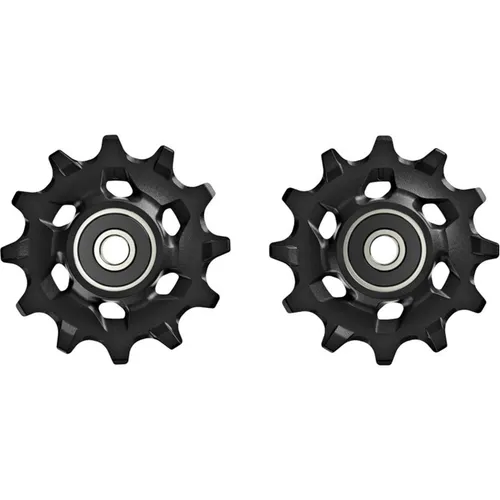 SRAM Pulley Kit Force XPLR AXS - Schaltungen mit 12 Zahn oberen und unteren Pulleys, ideal für präzise Schaltvorgänge und langlebige Leistung auf anspruchsvollen Strecken.