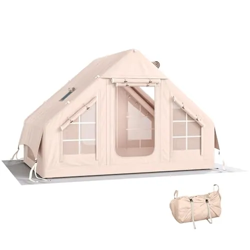 Outsunny Aufblasbares Zelt für 5-8 Personen mit Schnellaufbau