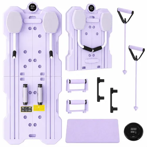 Klappbares Fitnessboard 12-in-1 mit Trainingscomputer | Heimtrainer | Pilates | Fitness | Ganzkörpertraining