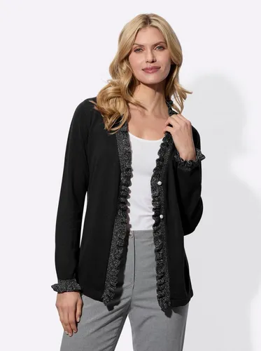 Sieh an! Strickjacke Strickjacke Langarm Jersey