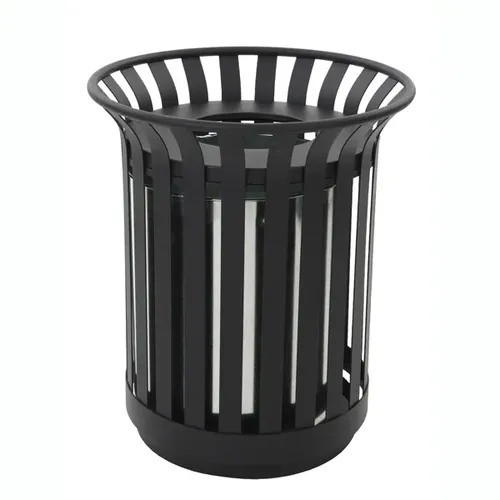 Produktbild Mülleimer für draußen 69 L Schwarz