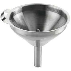 Tescoma Trichter GrandCHEF 428660, silber, Ø 12 cm, aus Edelstahl, mit Henkel und Sieb