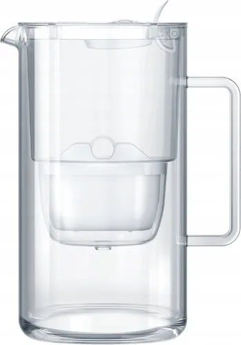 Aquaphor Glass Filterkanne aus Glas 2,5 l mit Maxfor+ Kartusche Weiß OHLW-W8VKO