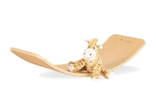 PINOLINO Kari Balance Board aus Massivholz - Balance Board für Kinder ab 1 ½ Jahren, rutschfest und max. belastbar bis 100 kg – fördert Motorik und Koordination spielerisch.