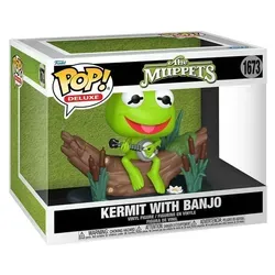FUNKO POP! Deluxe Figur Disney The Muppets Kermit mit Banjo 1673 - Sammelfigur Kermit mit Banjo aus der beliebten FUNKO POP! Reihe. Höhe ca. 15 cm, ideal für Fans von Disney und The Muppets. Perfekt als Deko oder zum Sammeln!