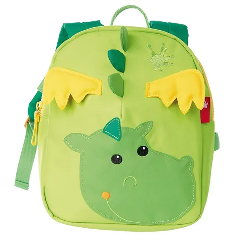 SIGIKID 24216 Mini Rucksack Drache - Lustiger Kinderrucksack in Grün für Krippe & Kita, leicht und ideal für kleine Abenteurer ab 2 Jahren