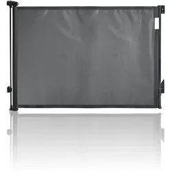 Treppenschutzgitter bis 140cm schwarz, Ausziehbares Babyschutzgitter, Türschutzgitter