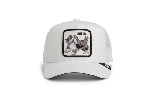 GOORIN Bros. Bestie Trucker Cap - Grau mit Hundemotiv - Stylische Trucker Cap in Grau mit klassischem Hundemotiv. Hergestellt aus 57% Polyester und 43% Baumwolle, bietet sie optimalen Tragekomfort. Ein echter Hingucker für jeden Anlass!