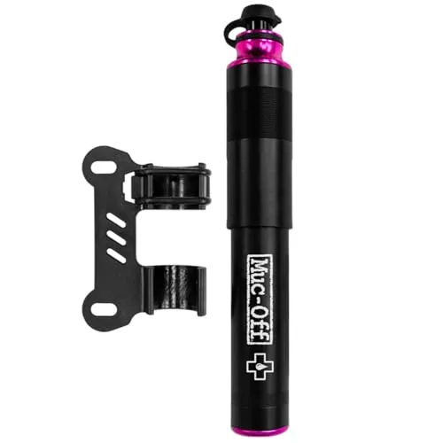 Muc-Off Handpumpe AirMach Mini 110 PSI - Praktische Mini-Pumpe für unterwegs, erreicht bis zu 110 PSI und ist ideal für Radfahrer, die Wert auf kompakte und leistungsstarke Ausrüstung legen.