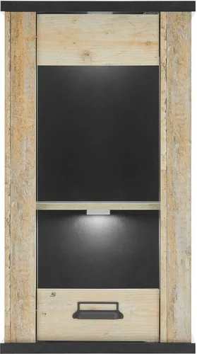 Furn.Design Küchenschrank Hängeschrank Stove - Gewürzregale - Der Hängeschrank im Landhausstil aus FSC-zertifiziertem Holz vereint einzigartiges Design mit nachhaltiger Herstellung und bietet praktische, höhenverstellbare Einlegeböden.