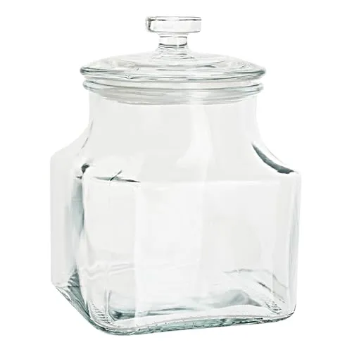 VBS Vorratsglas/Bonbonglas, ca. 900 ml, Glasbehälter mit Deckel, ideal für Küche, Süßigkeiten, Aufbewahrung