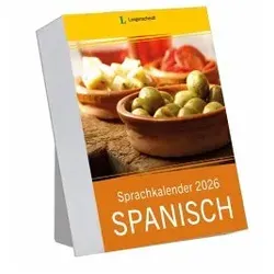Langenscheidt Sprachkalender Spanisch 2026 - Erwachsenenbildung & VHS – Tägliches Sprachtraining mit Vokabeln, Grammatik und landestypischen Rezepten für effektives Lernen in nur 5-10 Minuten!
