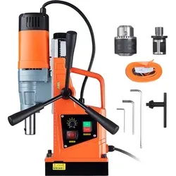 SucceBuy Magnetbohrmaschine, 1550 Watt, Bohrlochdurchmesser 1,57 Zoll, 2922 Pfund/13000 Newton, Haushaltsmodell mit 500 Umdrehungen pro Minute