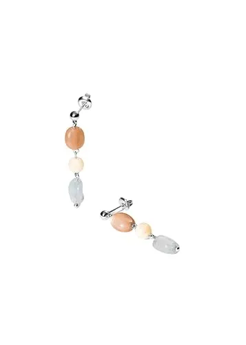 Purelei® Sunrise Ohrringe – Elegante Hängeohrringe mit Aquamarin, Sonnenstein & Albit - Damen Ohrringe, inspiriert von Hawaiianischen Sonnenaufgängen – zarte Farben und hochwertige Natursteine für einen einzigartigen Look.