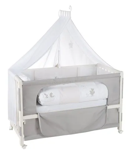 Room Bed 'Fox & Bunny' - höhenverstellbar für jedes Alter - Betten: Ideal für Neugeborene bis Kleinkinder, höhenverstellbar und umbaubar für langanhaltenden Schlafkomfort.
