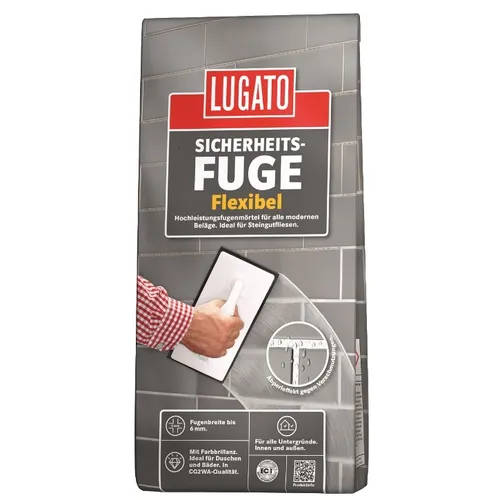 Lugato Sicherheitsfuge flexibel Fugenmörtel 1 kg caramel