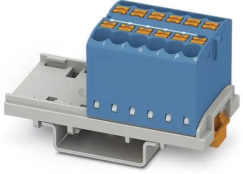Phoenix Contact Verteilerblock PTFIX 12X2,5-NS35 BU - Kabelklemmen & Clips, kompakter Verteilerblock für einfache Verdrahtung und optimale Raumausnutzung.