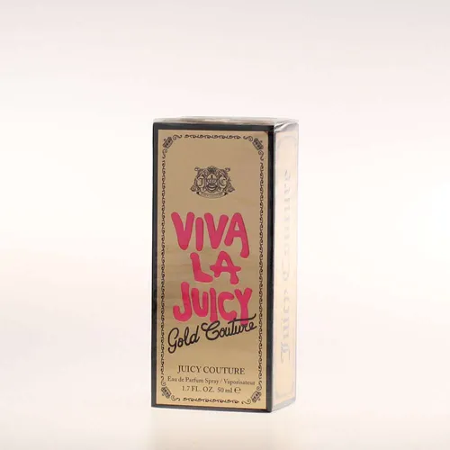Juicy Couture Viva La Juicy Gold Couture Eau de Parfum 50 ml - Sinnlicher Duft für Damen - Damendüfte mit Noten von Wildbeeren, Jasmin und Karamell. Langanhaltend und perfekt für besondere Anlässe oder den täglichen Gebrauch.