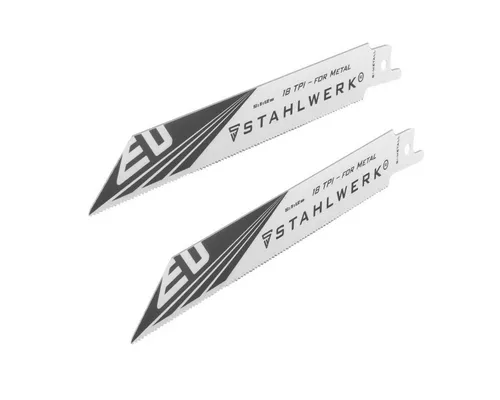 STAHLWERK Stichsägeblatt Metall-Sägeblatt 2er Set 150 x 19 x 0,92 mm (2-St)