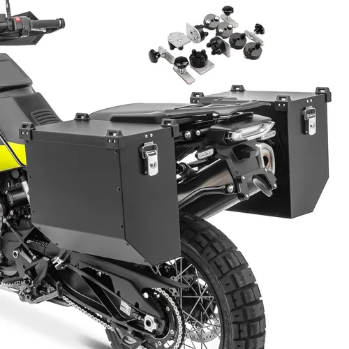 Alukoffer Set für Ducati Scrambler 1100 Special Seitenkoffer AT36 schwarz