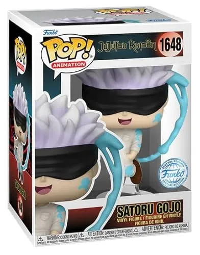 Funko Pop! Jujutsu Kaisen - Satoru Gojo #1648 - Sammelfigur aus der beliebten Anime-Serie, detailreich gestaltet und ein Must-Have für jeden Fan von Jujutsu Kaisen