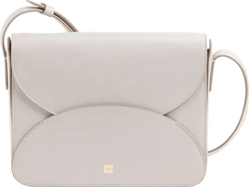 DuDu Cefalonia Umhängetasche Leder 21 cm weiß TAS040952 - Stilvolle Umhängetasche aus hochwertigem Leder für Damen. Mit verstellbarem Riemen und praktischem Magnetverschluss bietet sie Platz für alle Essentials und vereint Eleganz mit Funktionalität.