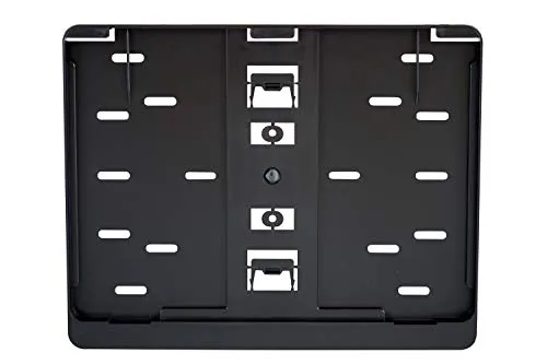 3D-Carbon-Design x Nummernschildhalter, hergestellt in der EU, 280 x 200 mm / 28 x 20 cm, Material unzerbrechlicher ABS-Kunststoff, schwarz, unlackiert, 280