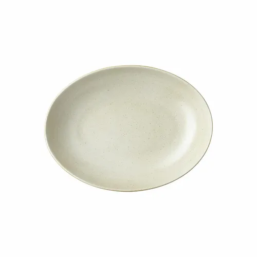 Rosenthal Joyn Ash Servierplatte oval tief, 24 cm - Elegante Servierplatte aus hochwertigem Steinzeug in Beige, perfekt für stilvolle Anlässe und das tägliche Servieren.