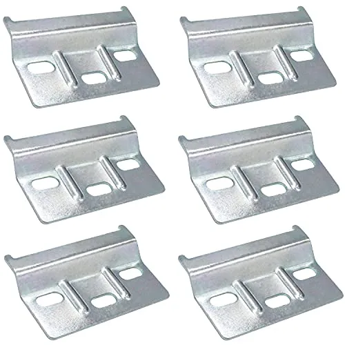GIAK Trägerplatte Metall Trägerplatte Schrankaufhänger Schrankaufhängeschiene 6 PCS 60 mm Stahl verzinkt Wand-Befestigung für Hänge-Schränke (A)